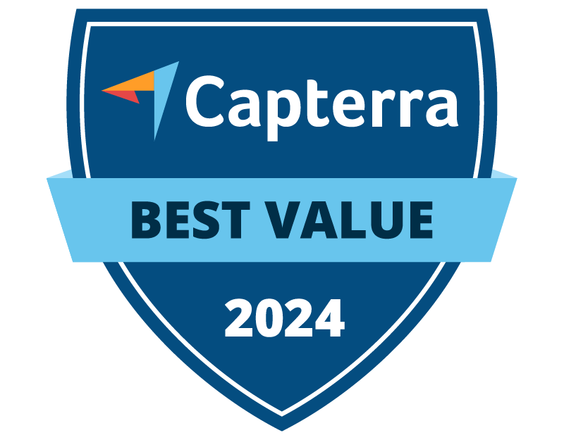 Capterra Best Value Badge for 2024