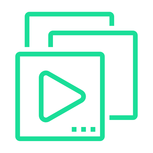 Video icon library